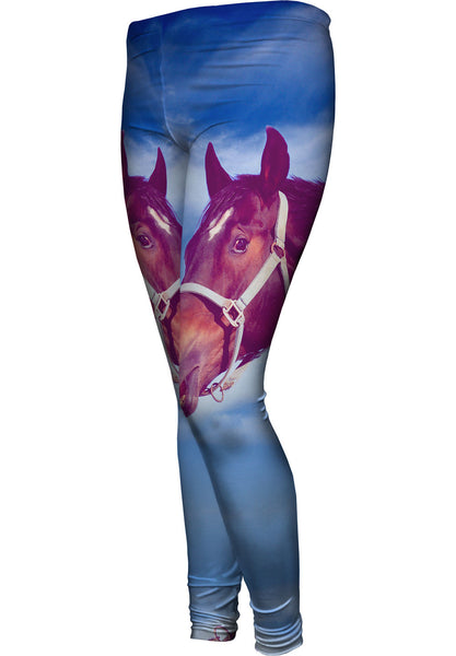 Lonesome Horse Cloudy Day&nbsp;Womens Leggings