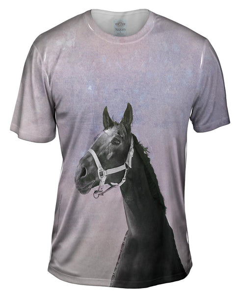 Purple Sky Horse Mens T-Shirt