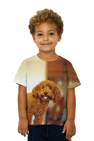 Kids Brown Poodle Loves Life