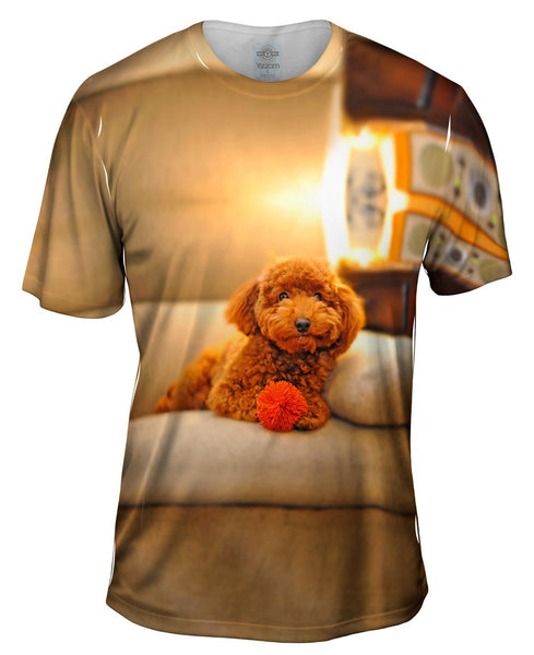Chocolate Couch Poodle Mens T-Shirt