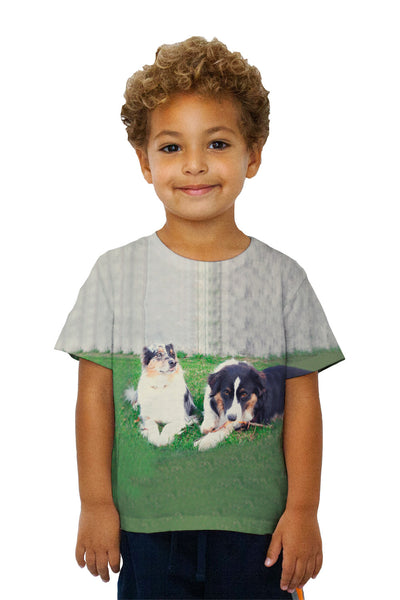 Kids Two Doggy Friends Kids T-Shirt