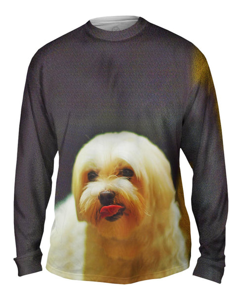 Lip Lick Maltese&nbsp;Mens Long Sleeve