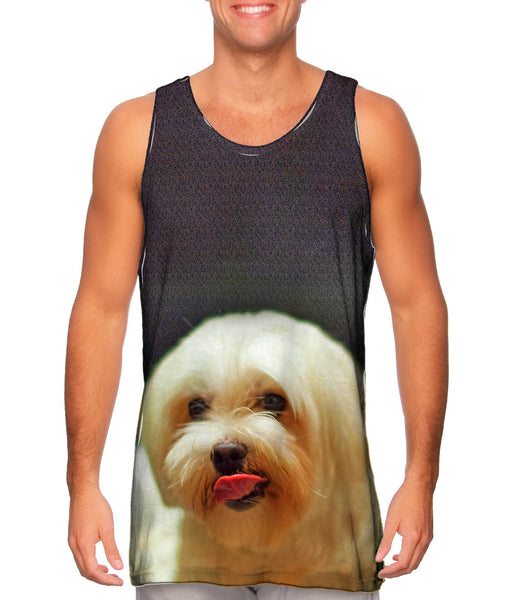 Lip Lick Maltese&nbsp;Mens Tank Top