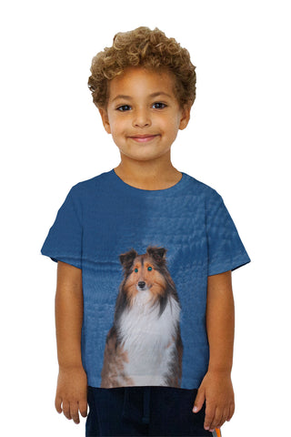 Kids Sheltie With Green Eyes