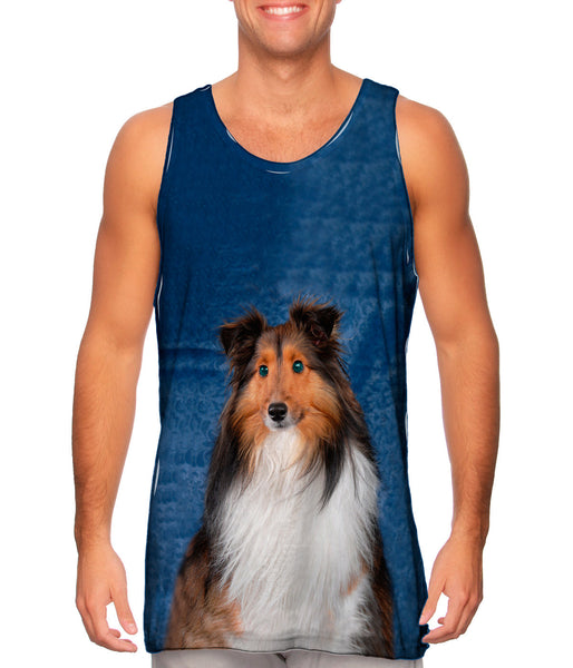 Sheltie With Green Eyes&nbsp;Mens Tank Top
