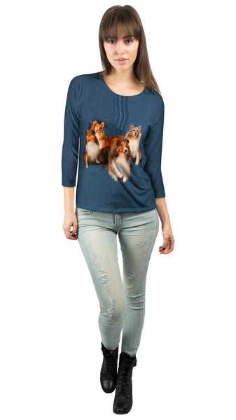 Sheltie Photo Shoot&nbsp;Womens 3/4 Sleeve
