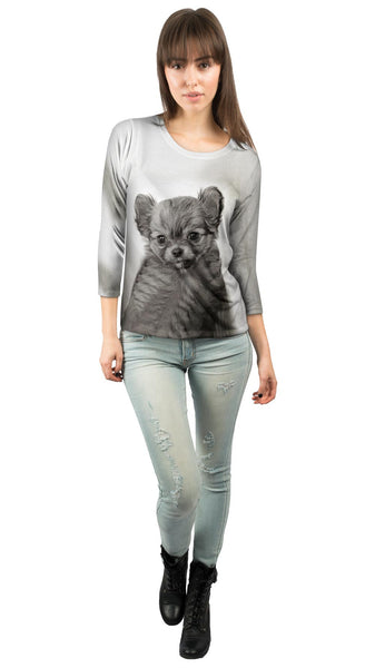 Darling Puppy Womens 3/4 Sleeve