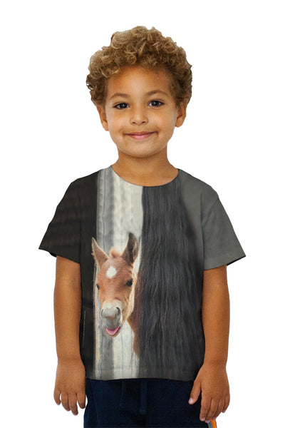 Kids Peek A Boo Horse&nbsp;Kids T-Shirt