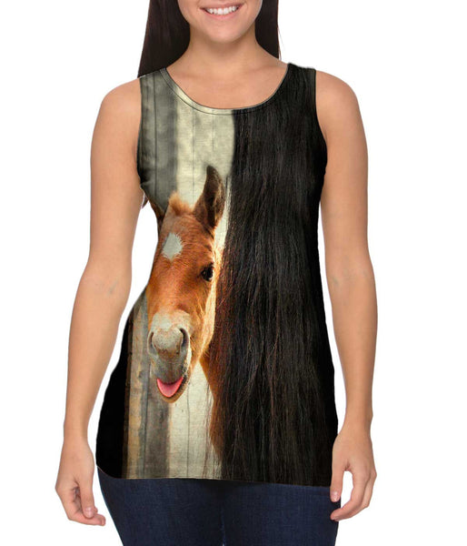 Peek A Boo Horse&nbsp;Womens Tank Top