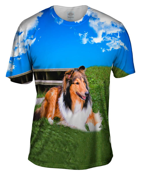Blue Sky Collie&nbsp;Mens T-Shirt
