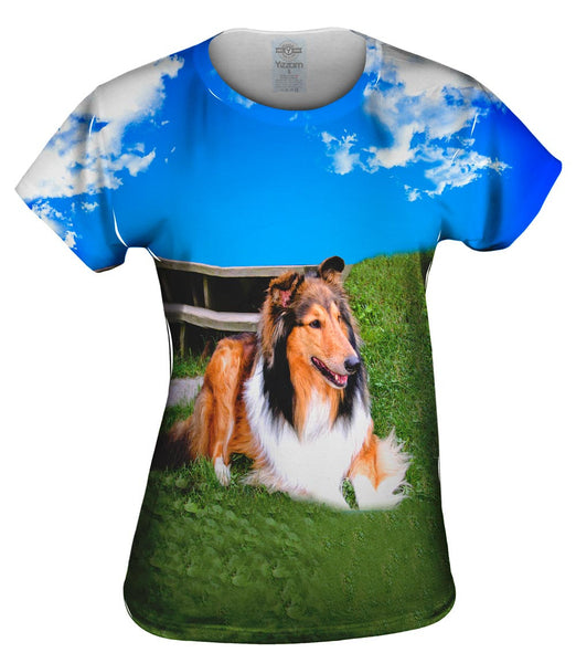 Blue Sky Collie Womens Top
