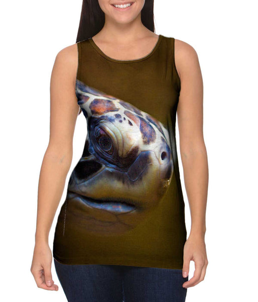 Aquarium Turtle Womens Tank Top