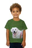 Kids White Lab On Grass