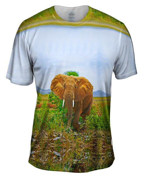 Safari Elephant Mens T-Shirt