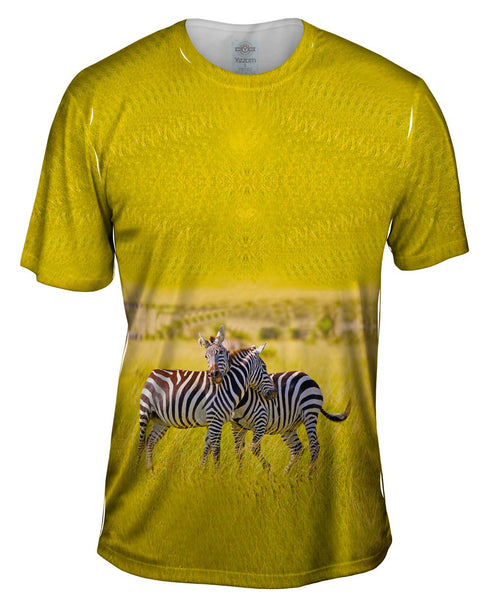 Friendly Zebras Mens T-Shirt