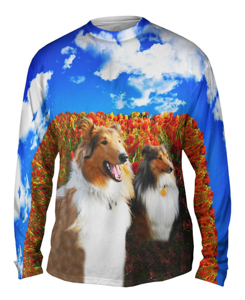 Shelties Among Tulips&nbsp;Mens Long Sleeve