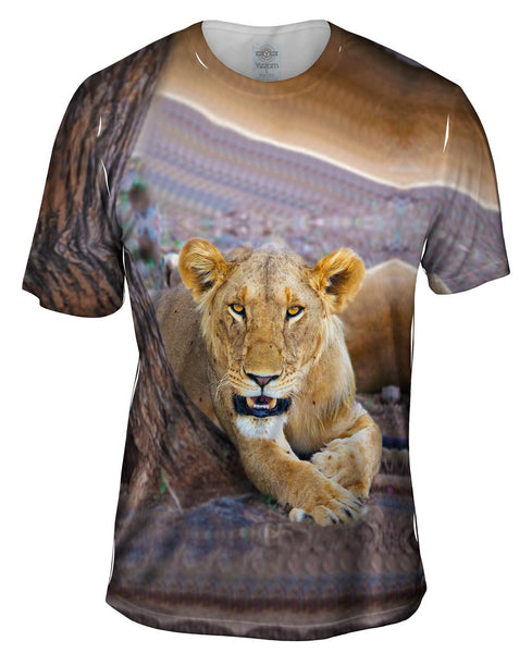 Big Cat Lion Mens T-Shirt