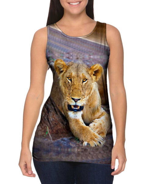 Big Cat Lion Womens Tank Top