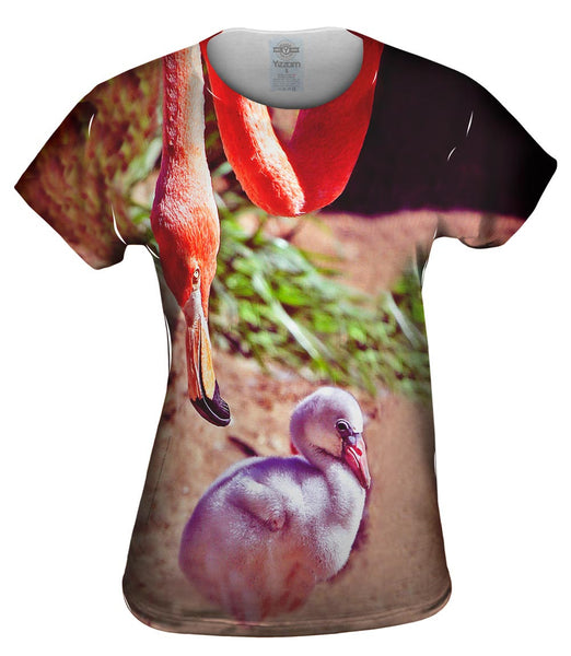 Mother Loves Her Baby Flamingo Womens Top