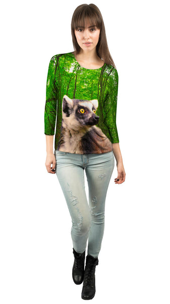Yellow Eyed Lemur&nbsp;Womens 3/4 Sleeve