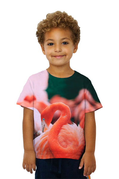 Kids Ruffled Feathers Flamingo&nbsp;Kids T-Shirt