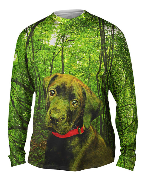 Black Lab Forest Mens Long Sleeve