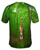 Giraffe Lost In The Forest