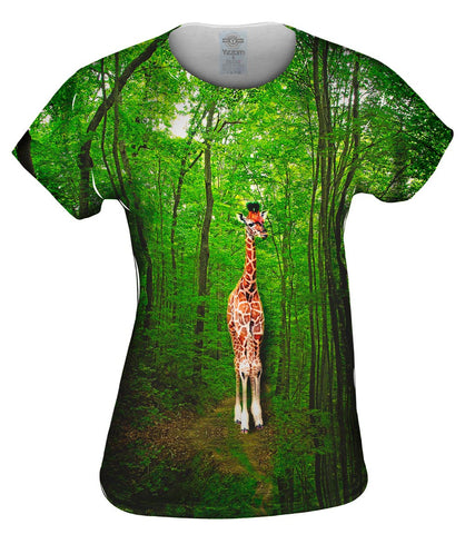 Giraffe Lost In The Forest