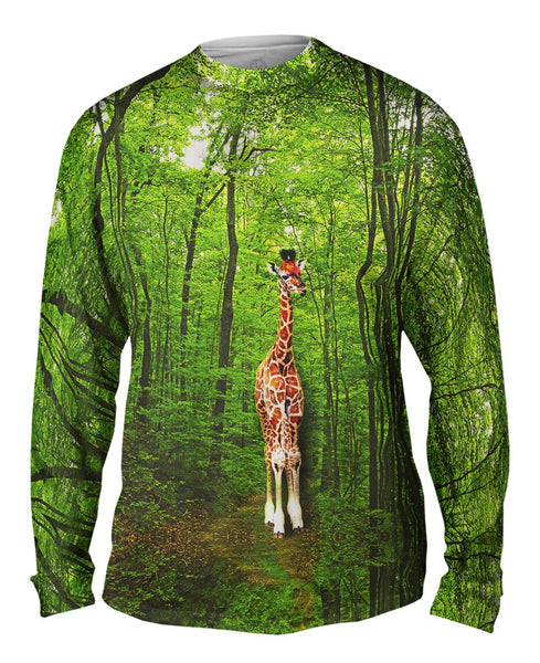 Giraffe Lost In The Forest&nbsp;Mens Long Sleeve