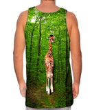 Giraffe Lost In The Forest