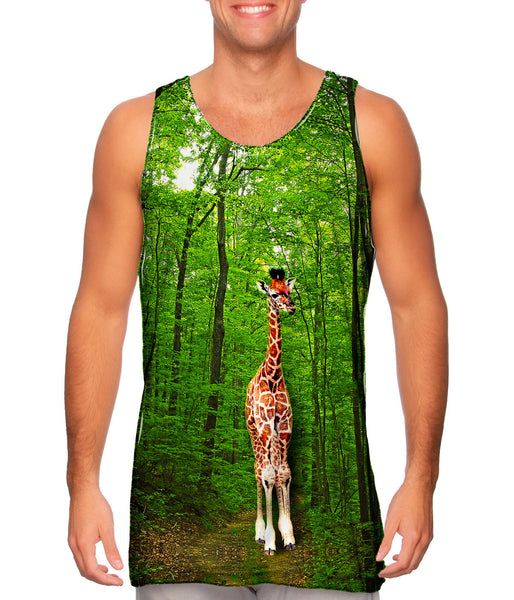 Giraffe Lost In The Forest&nbsp;Mens Tank Top