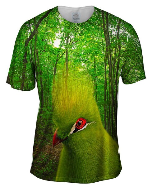 Green Bird Forest Mens T-Shirt