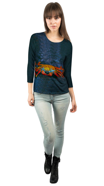 Neon Foot Crab&nbsp;Womens 3/4 Sleeve