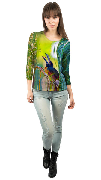 Collared Aracari&nbsp;Womens 3/4 Sleeve