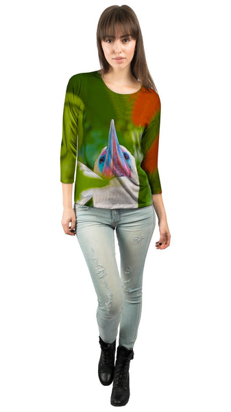 Focus Red Footed Booby&nbsp;Womens 3/4 Sleeve