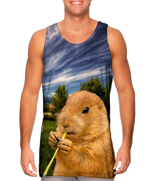 Cloudy Beaver Chew&nbsp;Mens Tank Top