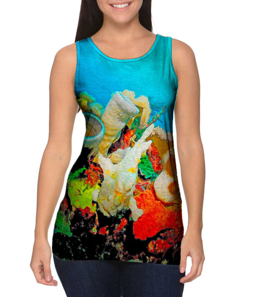 Neon Coral Underwater&nbsp;Womens Tank Top