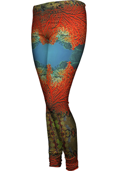 Cave Coral Party Underwater&nbsp;Womens Leggings