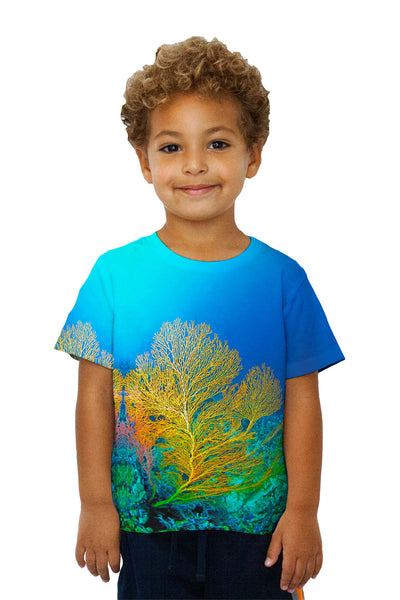 Kids Yellow Coral Underwater Kids T-Shirt