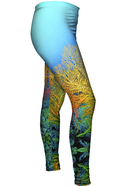 Yellow Coral Underwater&nbsp;Womens Leggings