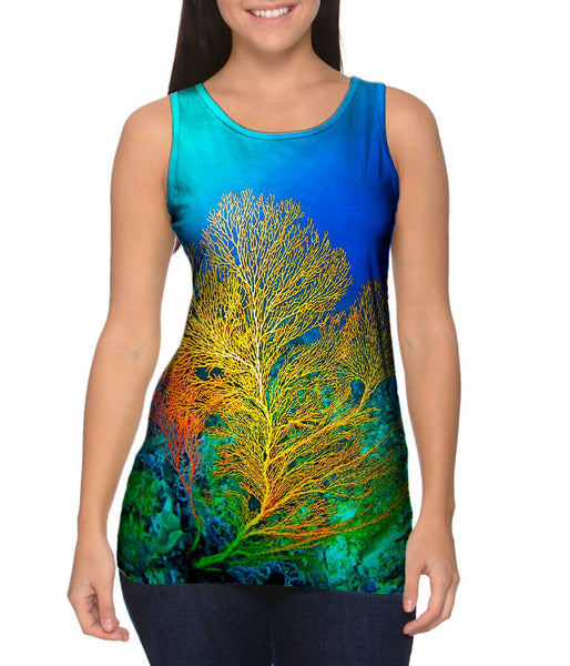 Yellow Coral Underwater&nbsp;Womens Tank Top