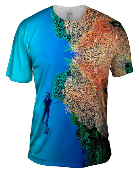 Coral Wall Underwater Mens T-Shirt