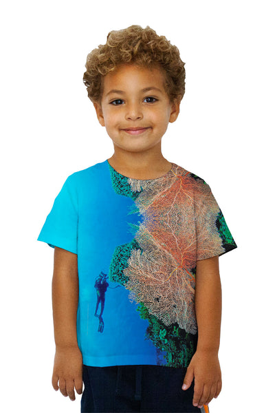 Kids Coral Wall Underwater Kids T-Shirt