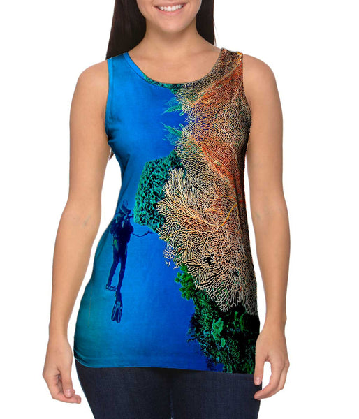 Coral Wall Underwater&nbsp;Womens Tank Top