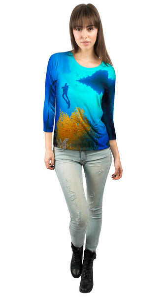Reef Forests Palau Underwater&nbsp;Womens 3/4 Sleeve