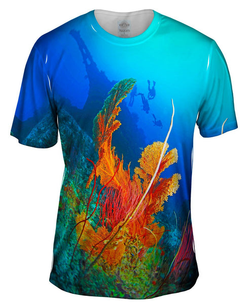 Reef Forests Diving Underwater Mens T-Shirt