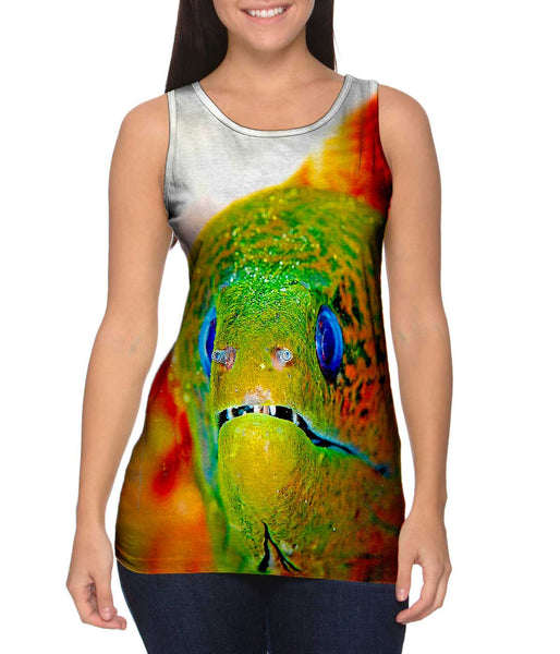 Moray Eel Peeks Underwater&nbsp;Womens Tank Top