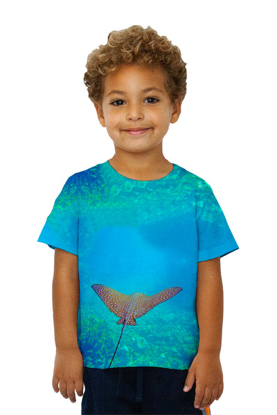 Kids Eagle Ray Glides Underwater Kids T-Shirt