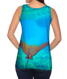 Eagle Ray Glides Underwater