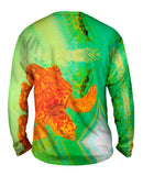 Adorable Orange Turtle Underwater